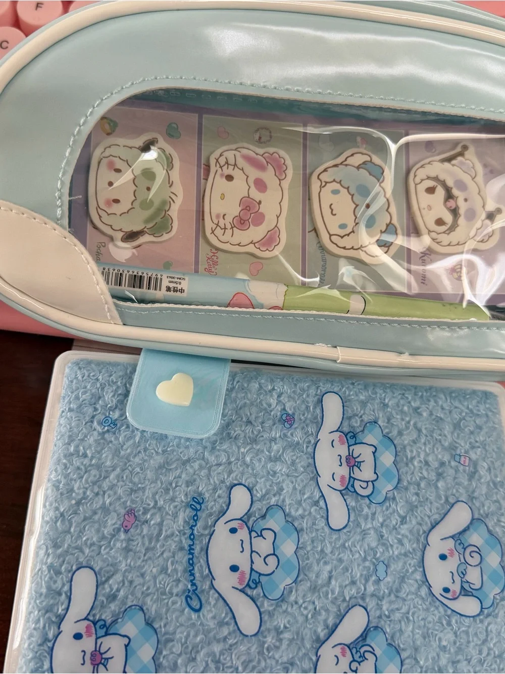 Cinnamoroll Blue & Cream Pencil Accessory Pouch